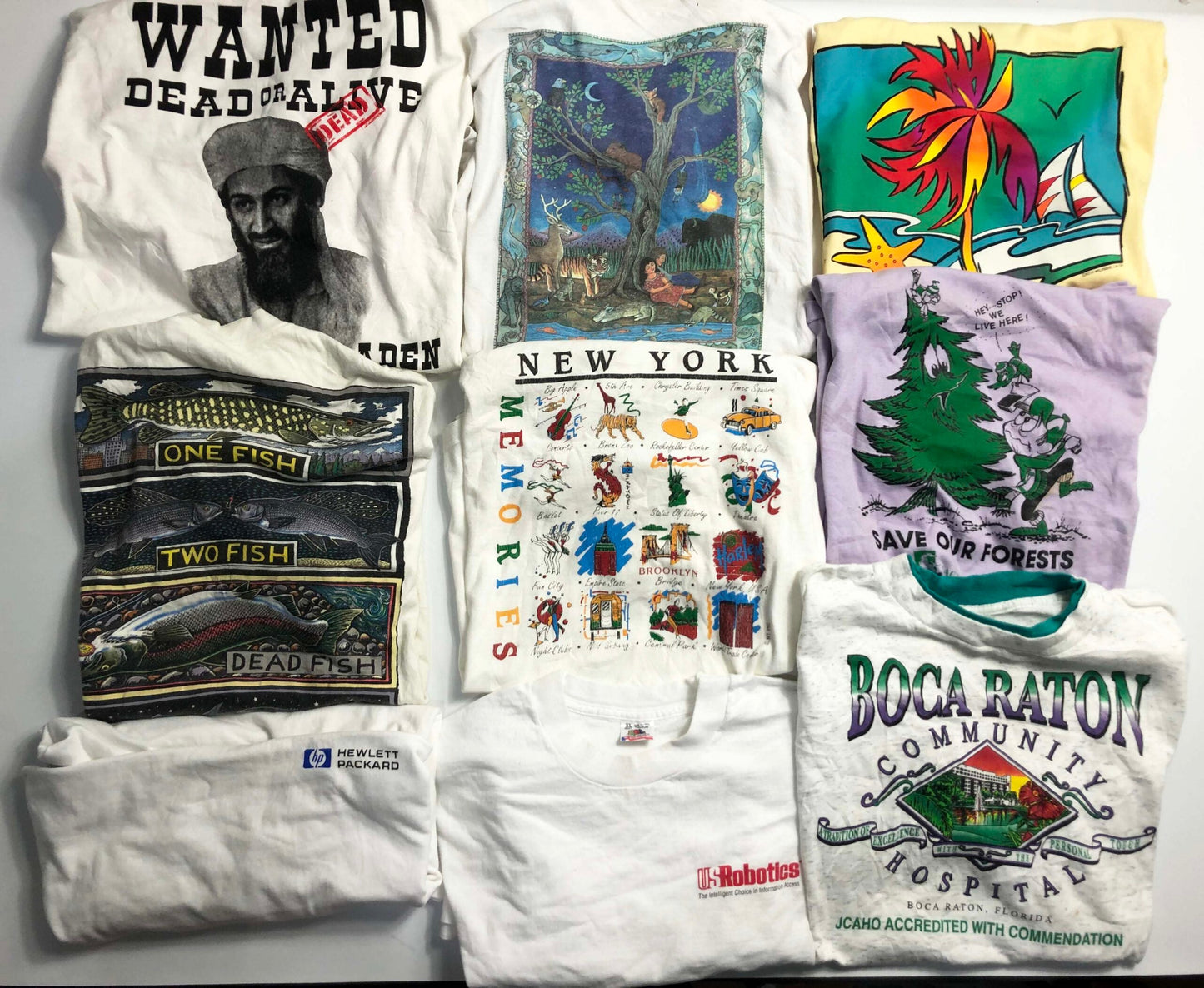BOX53: Premium souvenir & obscure tshirts wholesale bundle-9 Piece