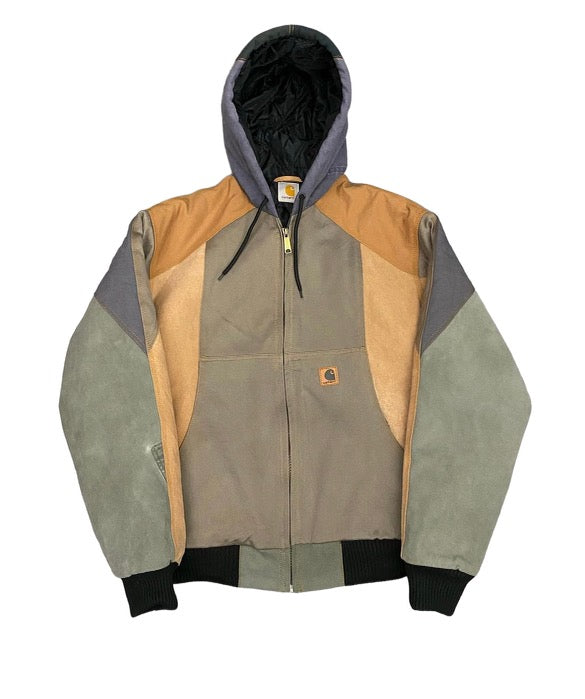 Fleek Credit: Custom Carhartt Rework Jackets: 70 TOTAL (10 SMALL/20 MEDIUM/25 LARGE/15XL), EARTH TONE COLORS ONLY (GRAY/BLACK/BLUE/BROWN/TAN/GREEN), NEED SIZE LABELS, LOOK AT PICTURES INCLUDED -- 70%